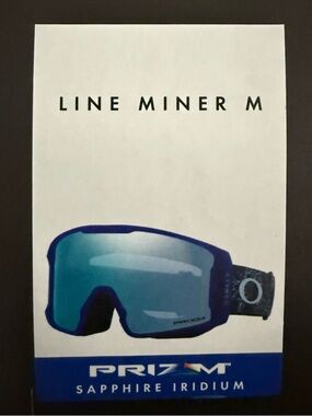 Oakley Line Miner M Goggles - Prizm Snow Sapphire Iridium